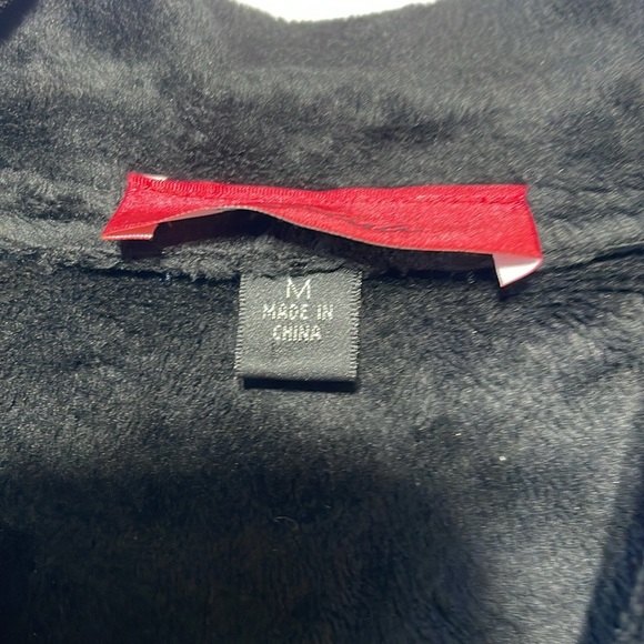 Carina - black on black faux suede with velvet brocade fitted jacket  - M - Picture 7 of 9